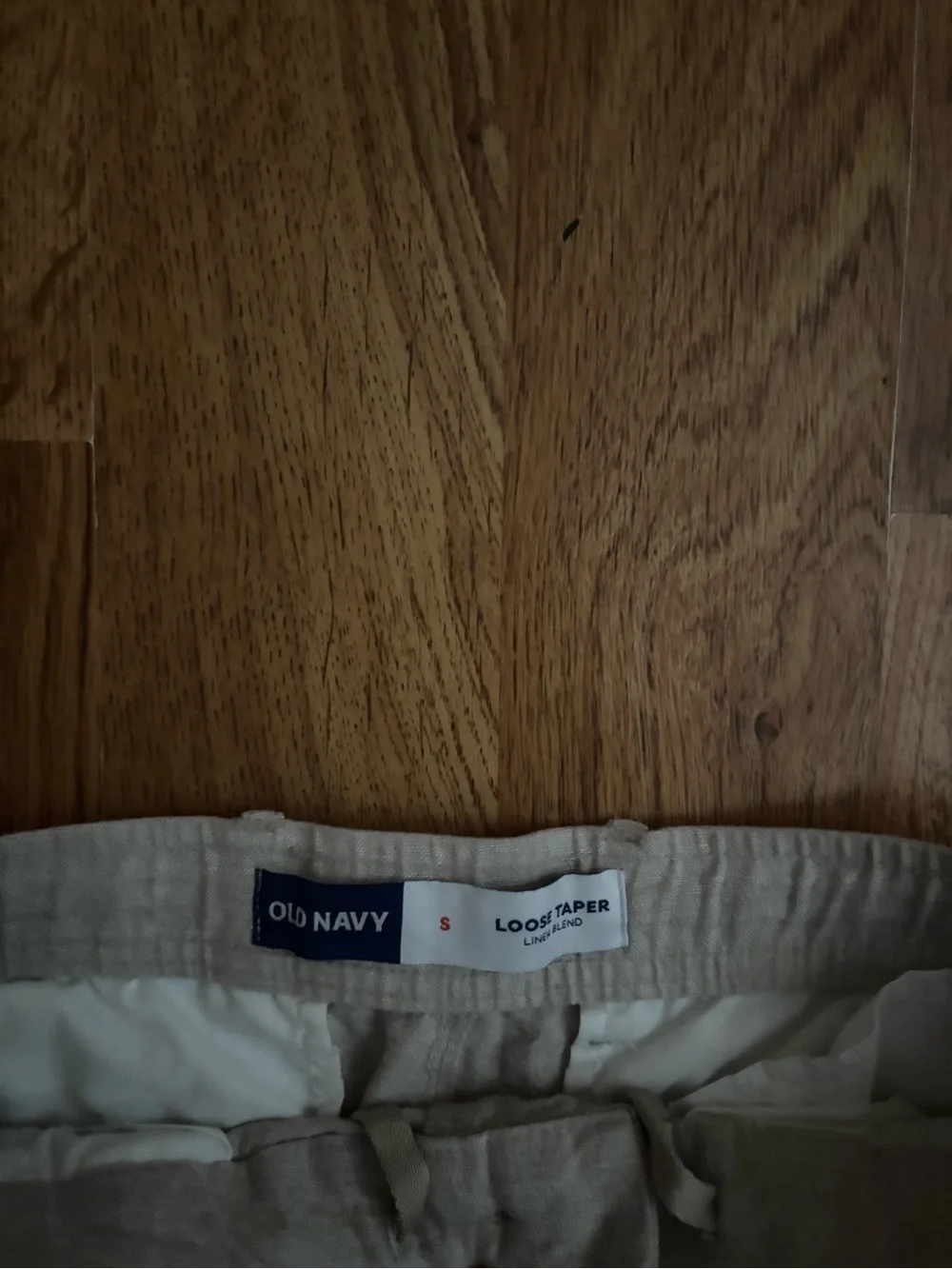 Old Navy Light Beige Linen Pants